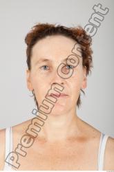 Head Woman White Slim Wrinkles Female Studio Poses